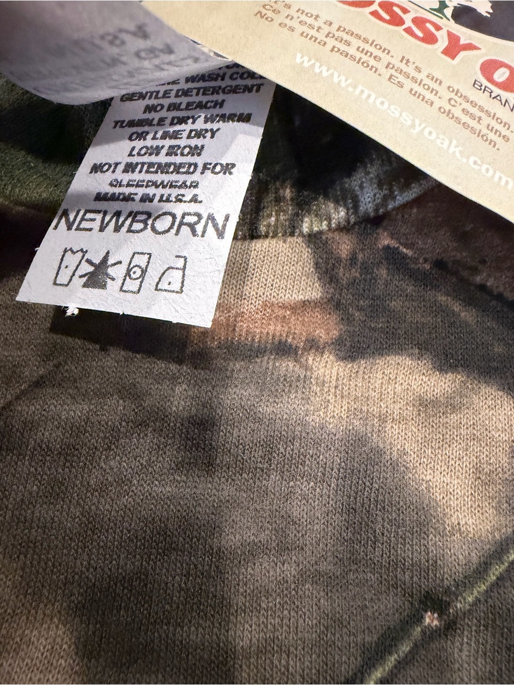 6 Piece Set Of REALTREE Mossy Oak Newborn 0-6 Months Camo Outfits NWT - Picture 12 of 12